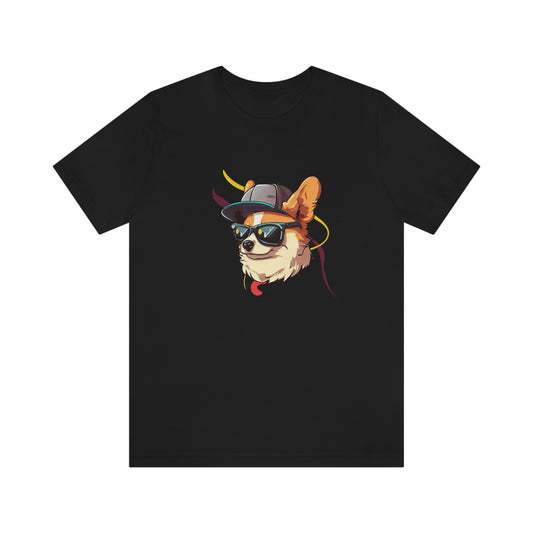 Hipster Corgster!  Cool Corgi T-Shirt