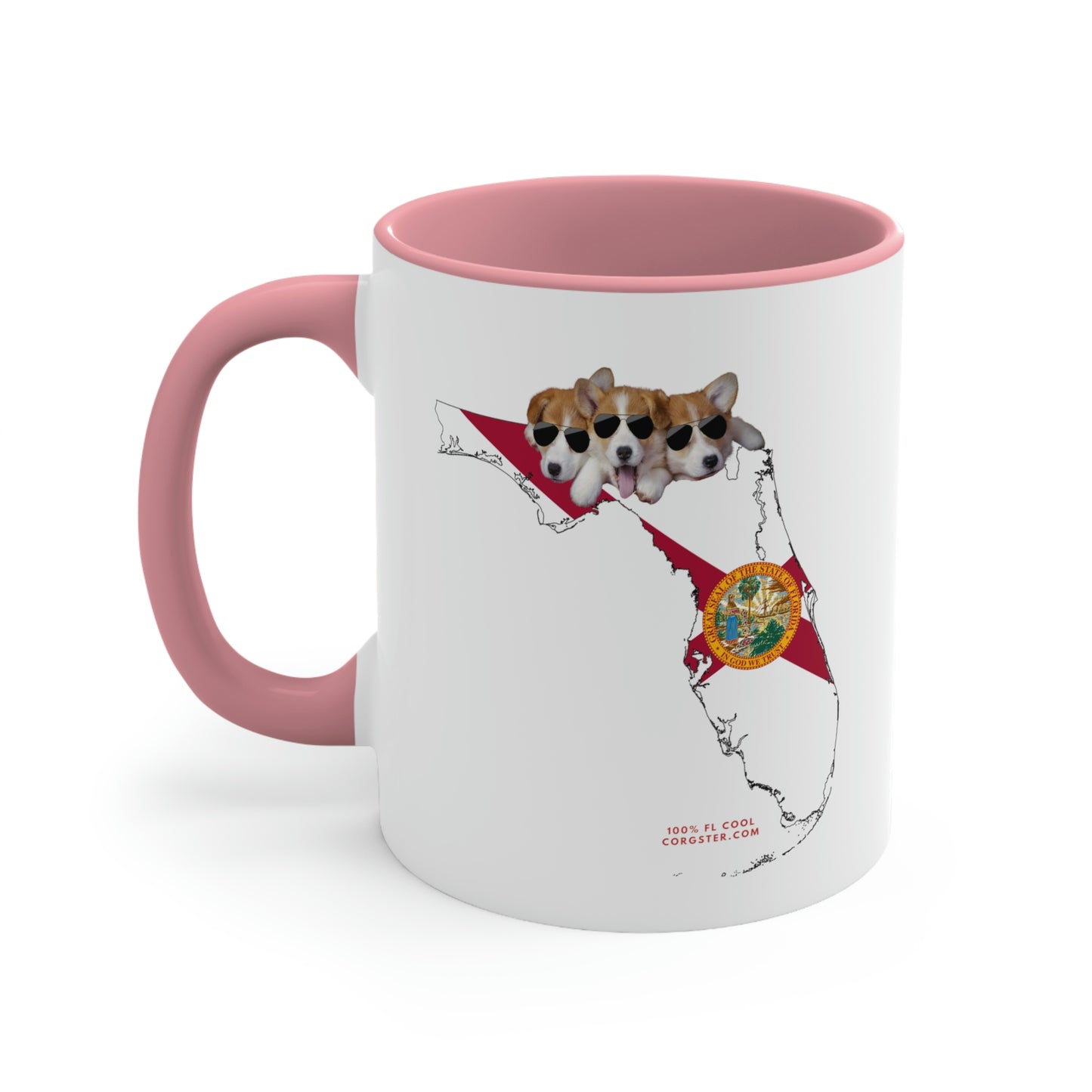 Florida Cool - Authentic Corgsters Coffee Mug, 11oz