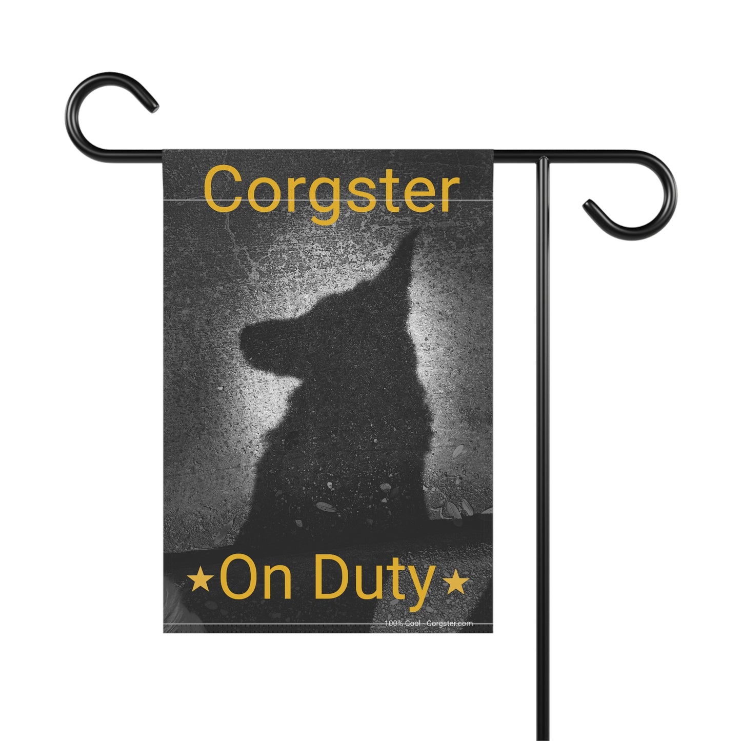 Corster On Duty - Corgi Garden & House Banner