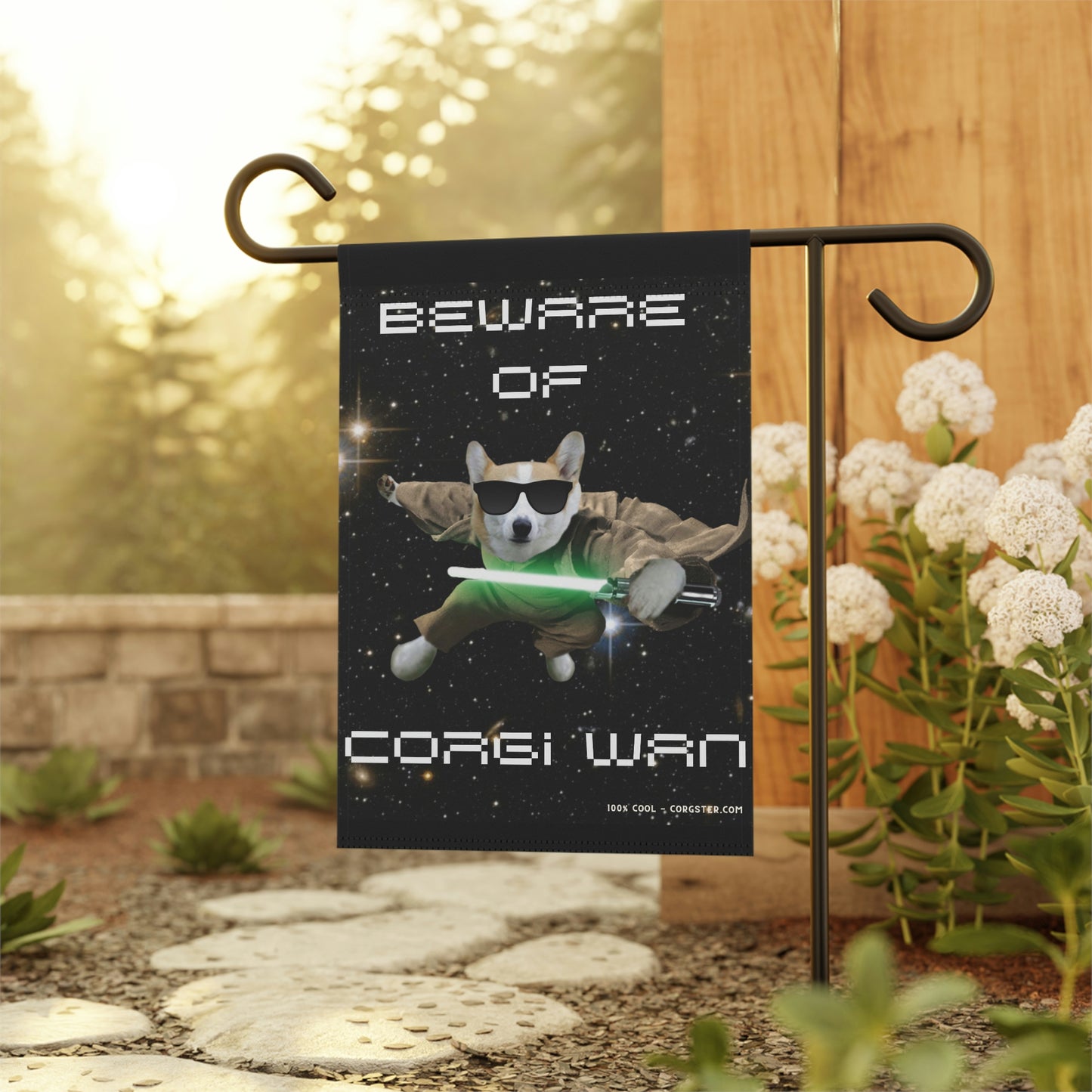 Corgi Wan - Corgster Garden & House Banner