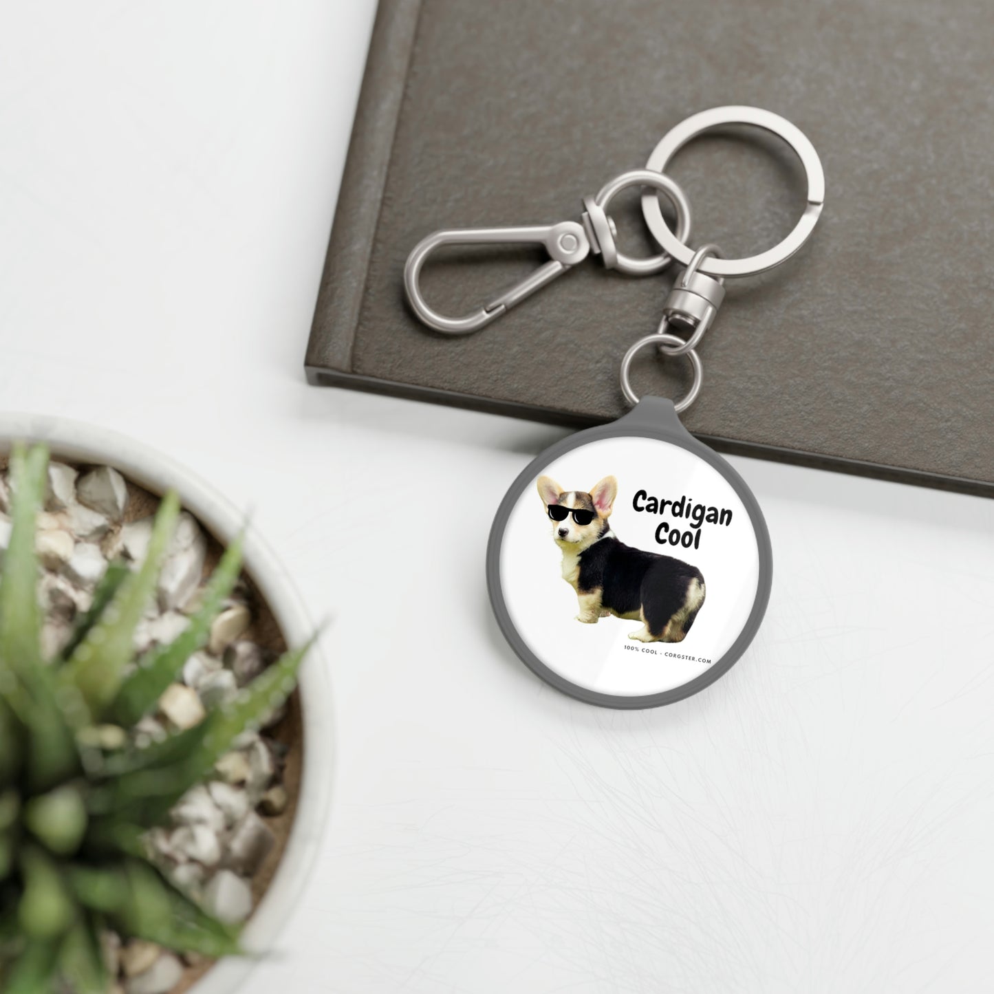 Cardigan Welsh Corgi - Cool Corgster Keyring Tag